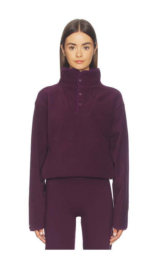The Teddy Pullover by 437 Activewear in Plum