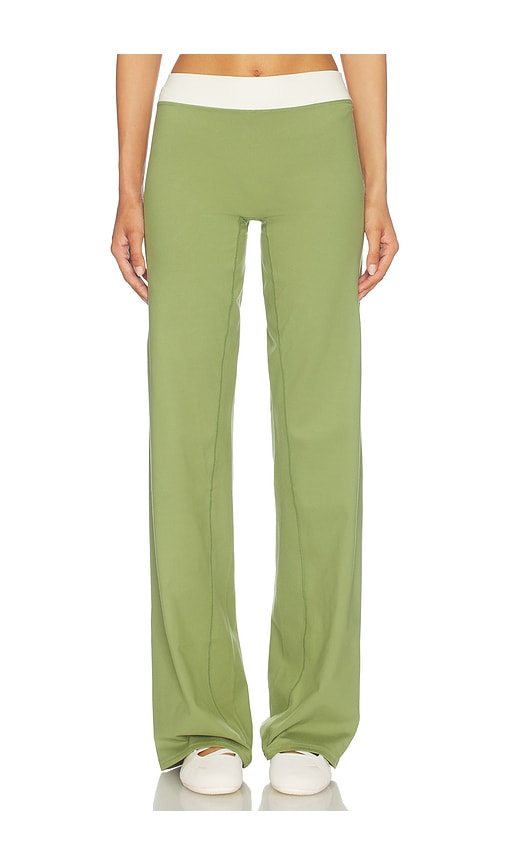 The Motion Pant by 437 Activewear in Matcha Cream