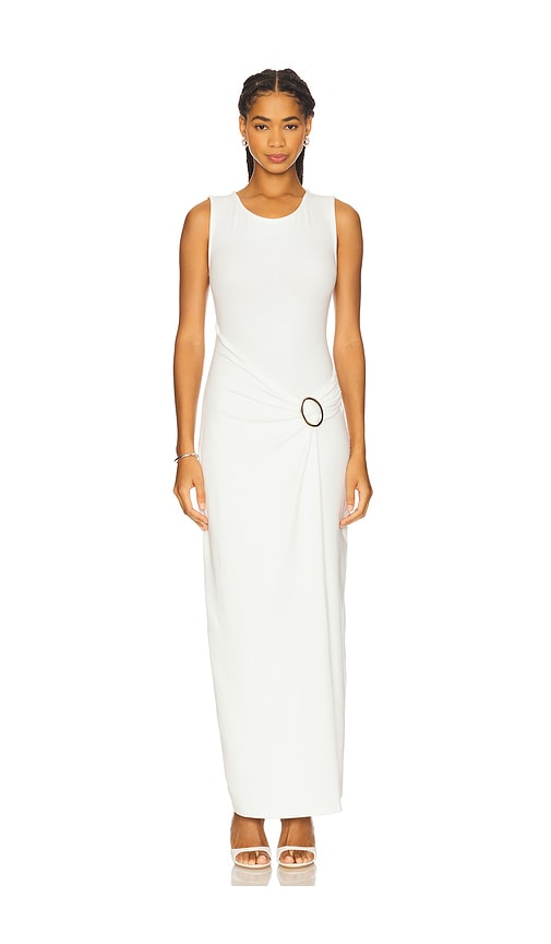 4th & Reckless Nia Jersey Maxi Dress In White