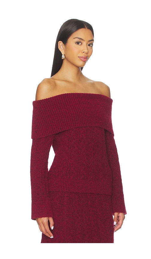 4th & Reckless Dalia Bardot Top In Red
