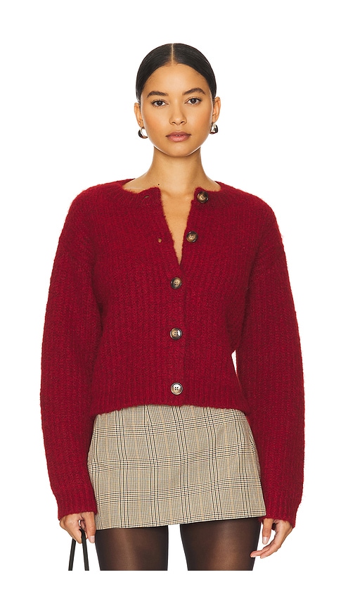 4th & Reckless Drew Cardigan in Red
