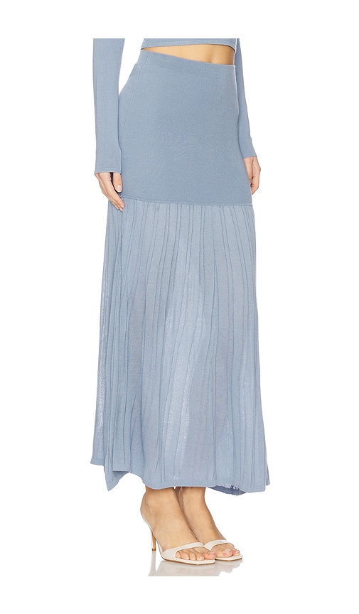 4th & Reckless Nancy Knit Maxi Skirt In Blue