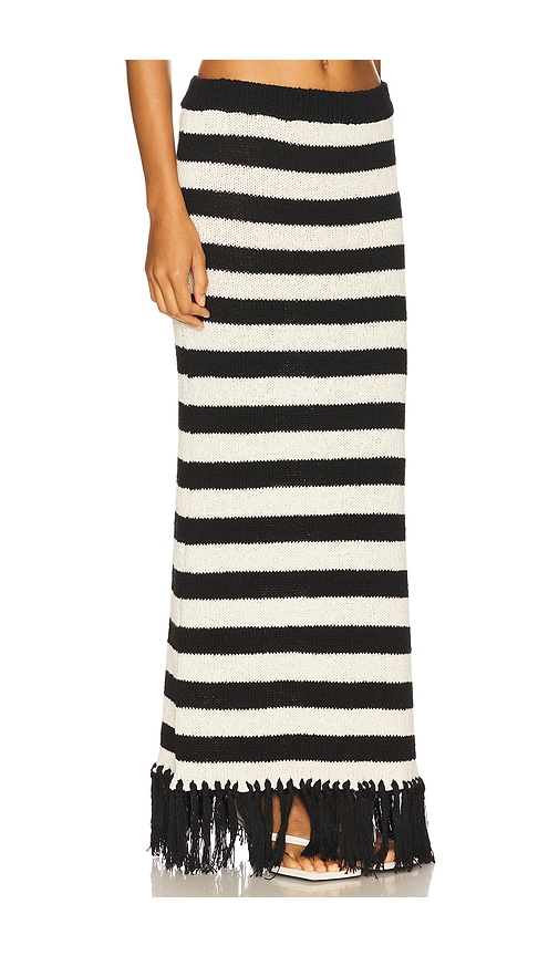4th & Reckless Lauryn Knitted Maxi Skirt In Black