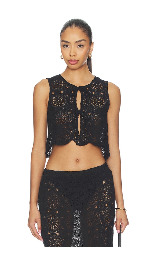 4th & Reckless Laurenne Crochet Tie Top