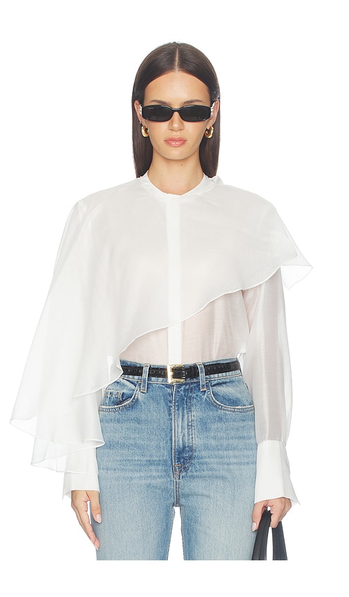 Vanessa Drape Top by 4th & Reckless in White
