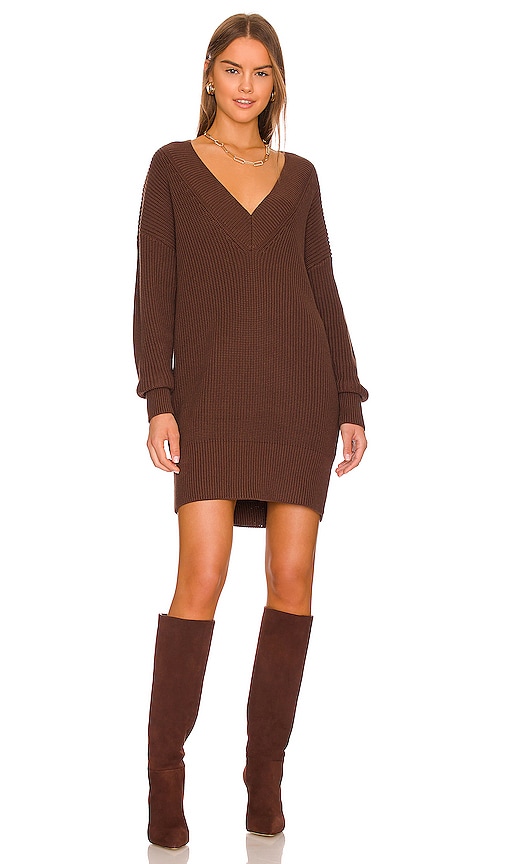 525 Varsity Sweater Dress In Mink