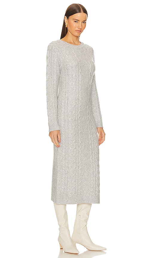 Shop 525 Dahlia Cable Dress In Grey