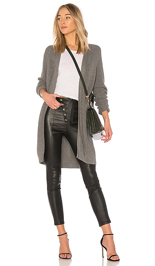 525 america Open Front Cardigan in Charcoal | REVOLVE