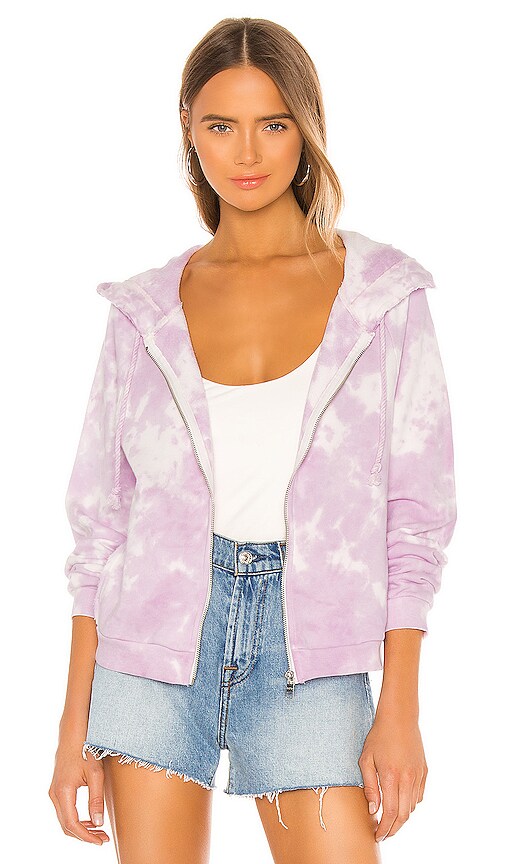 525 america Tie Dye Hoodie in Electric Lilac Multi | REVOLVE