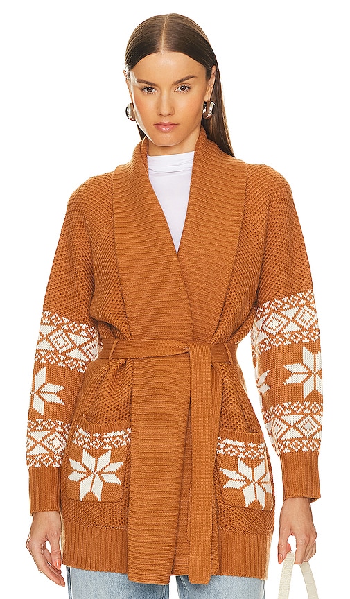 Shop 525 Shiloh Southwestern Cardigan In Toasted Almond