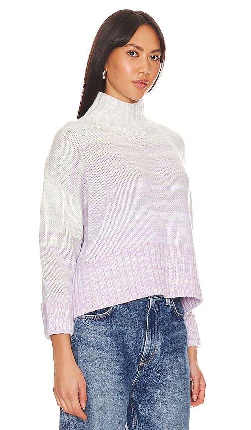 Shop 525 Ombre Blair Pullover Sweater In Purple Rose Multi