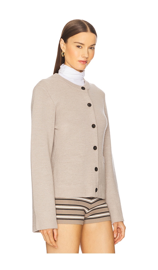 525 Catherine Wool Cardigan In Neutral