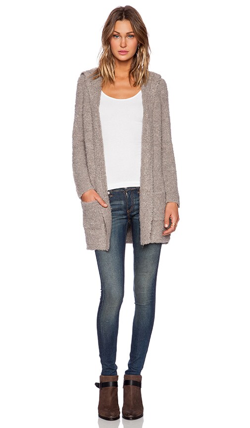 Hoodie Knit Coat