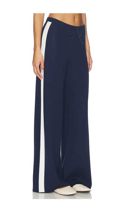525 America Merritt Drawstring Striped Wide Leg Pant - Women's Clothing