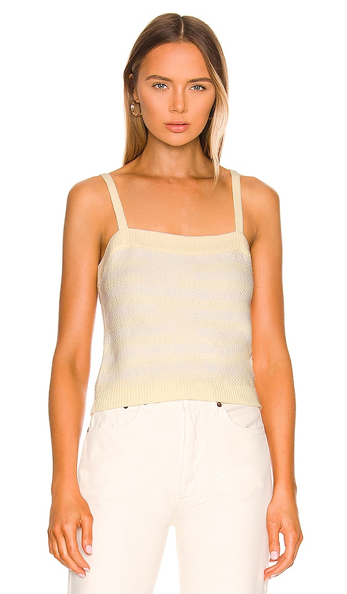 525 Gingham Tank in Butter Multi | REVOLVE