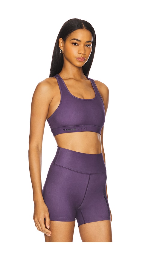 7 Days Active Signature Sports Bra In Purple