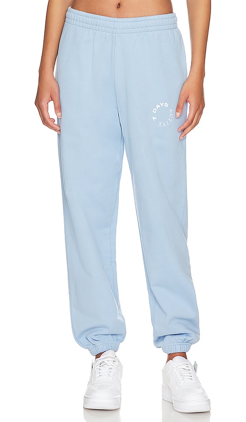 7 Days Active Monday Sweatpants in Baby Blue