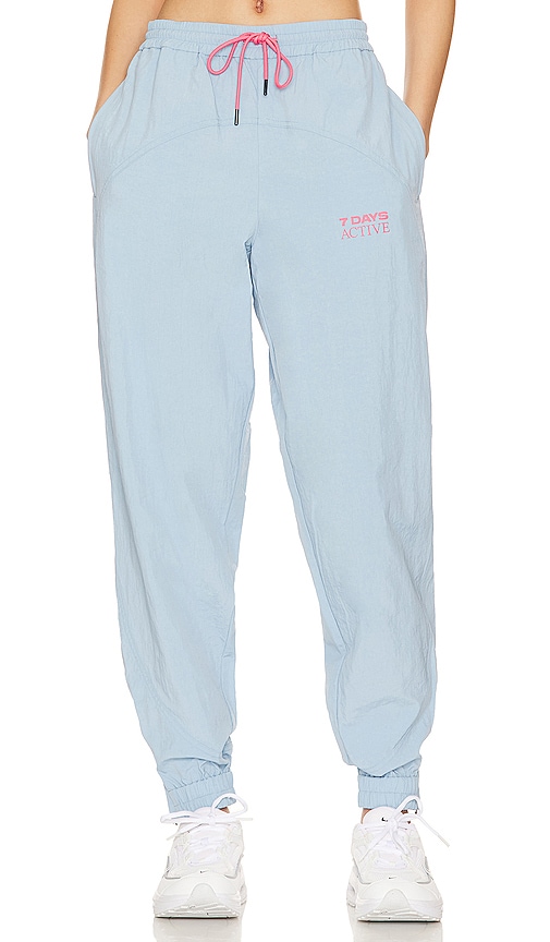 7 Days Active Track Suit Pants in Baby Blue