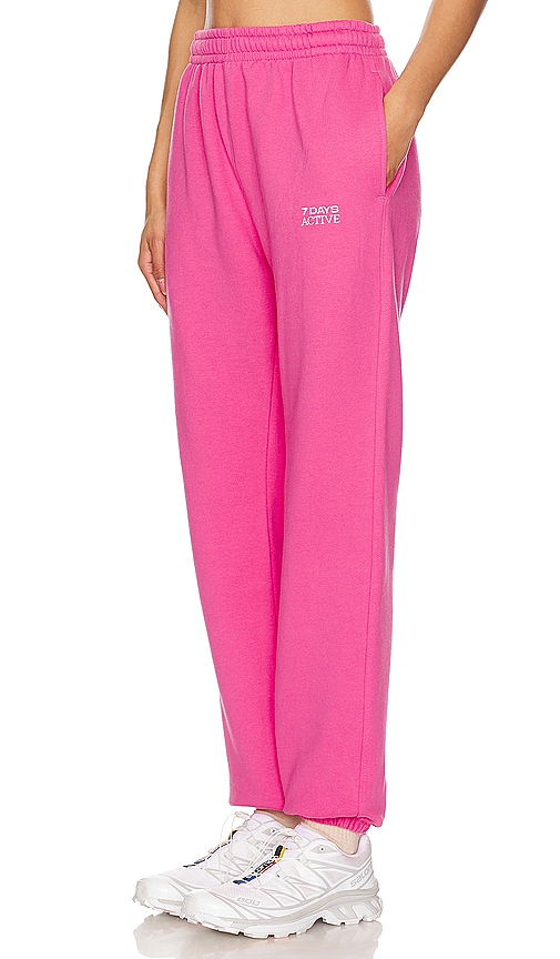Shop 7 Days Active Fitted Sweatpants In Sangria Sunset