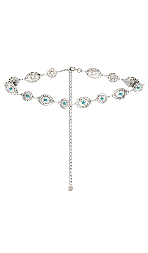 8 Other Reasons Chain Belt In Silver & Turquoise