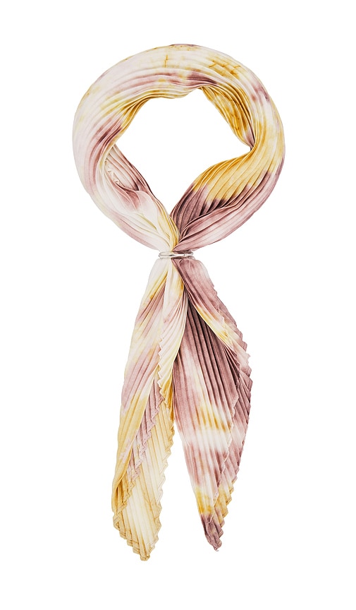 8 Other Reasons Pleated Scarf in Yellow,Lavender