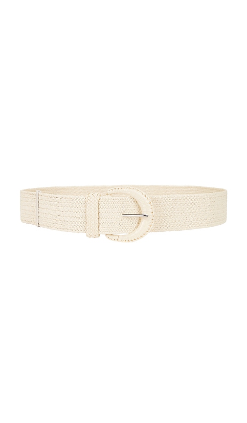 Island Crescent Belt in Cream.