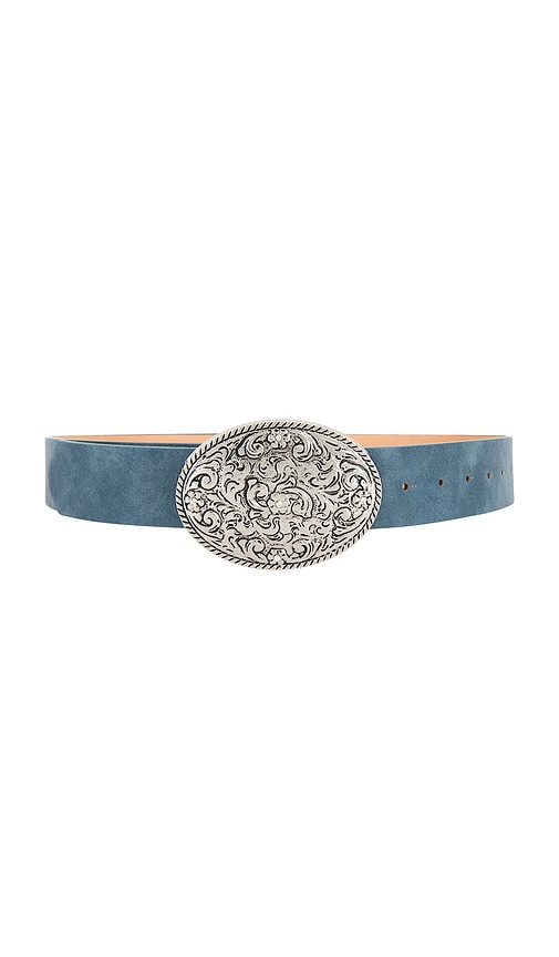 Belt With Silver Detailed Buckle