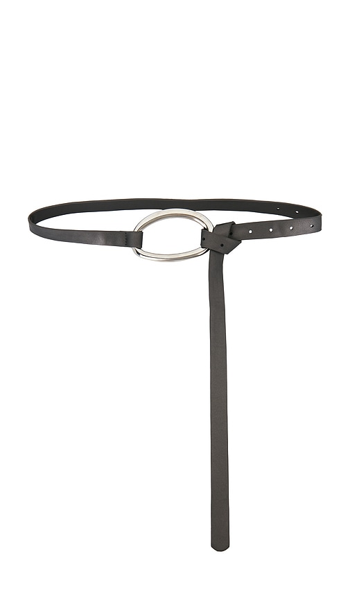 Gunmetal Belt With Oval Know Buckle