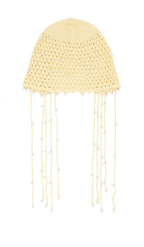Pearl Crochet Hat by 8 Other Reasons in Butter Yellow