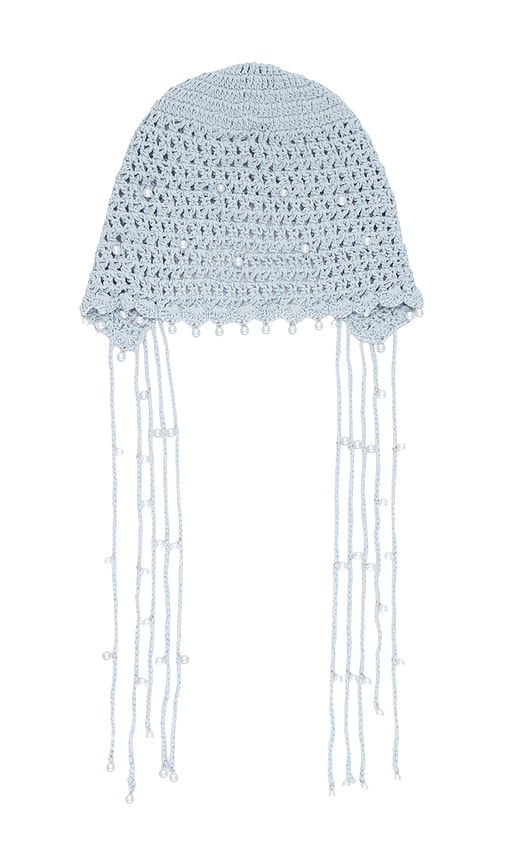 Pearl Crochet Hat by 8 Other Reasons in Light Blue