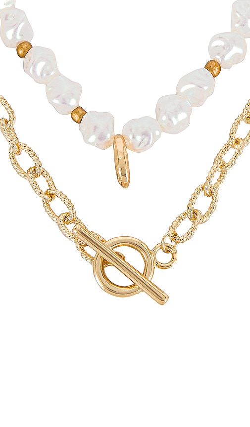 Pearl & Chain Layered Necklace 8 Other Reasons $31 