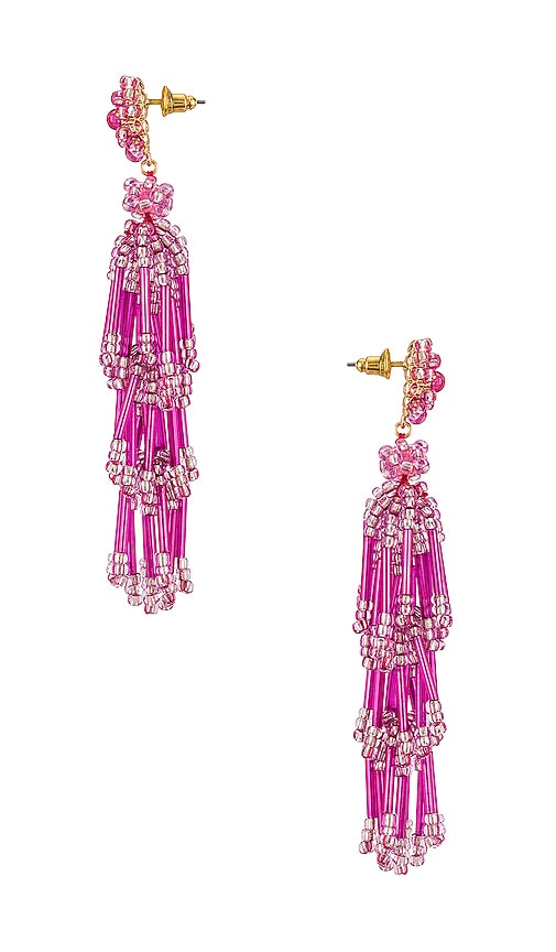 Shop 8 Other Reasons Gabrielle Duster Earrings In 粉色