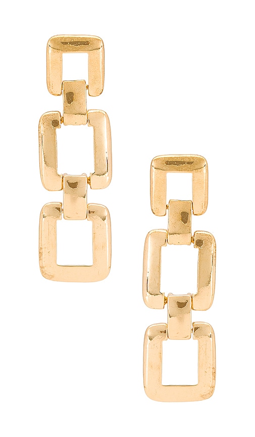 8 Other Reasons Square Drop Earrings In Metallic Gold | ModeSens