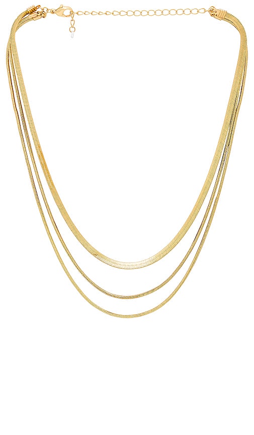 herringbone + paperclip + goddess initial necklace layering set – Cuffed by  Nano LLC