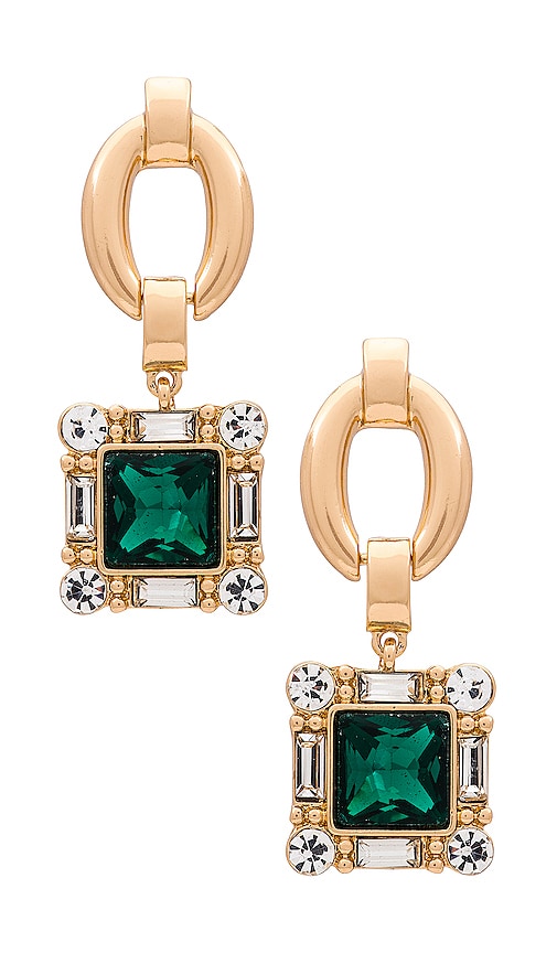 8 Other Reasons Crown Earrings in Metallic Gold.