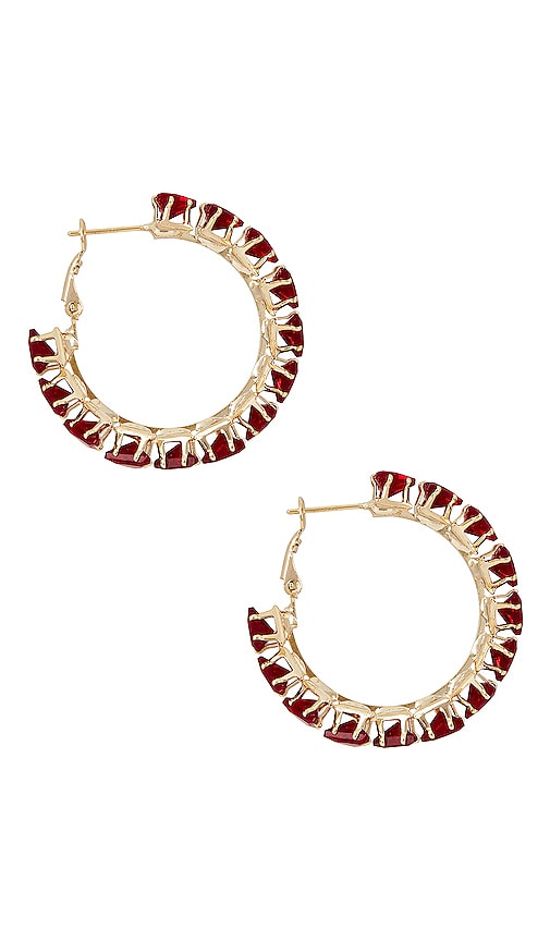 Shop 8 Other Reasons Ruby Hoops In Red