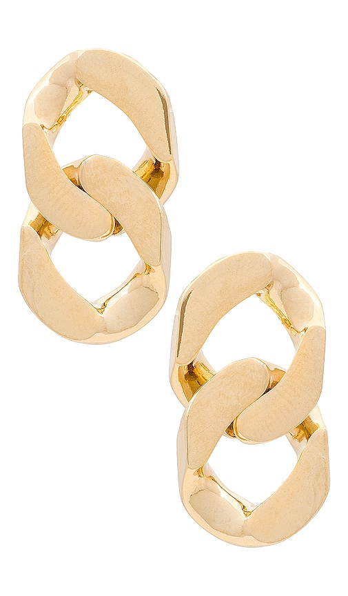 8 Other Reasons Link Up Earring In Metallic Gold