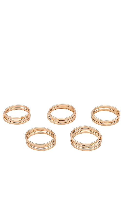 8 Other Reasons Simple Band Ring Set In Gold