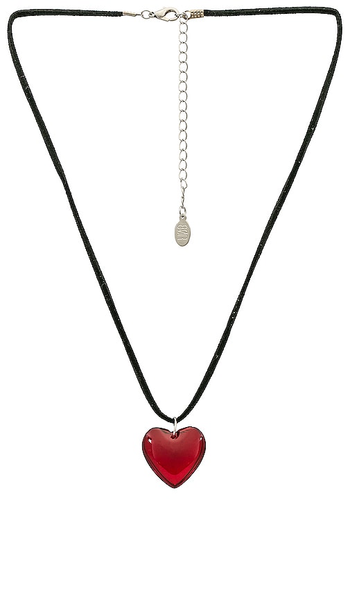 8 Other Reasons Heart Pendant Choker In Red