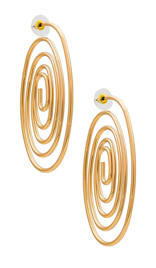 8 Other Reasons Swirl Earrings In Metallic Gold