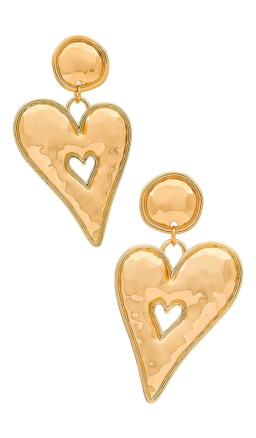 8 Other Reasons Ohrringe Heart Of Gold In Metallic Gold