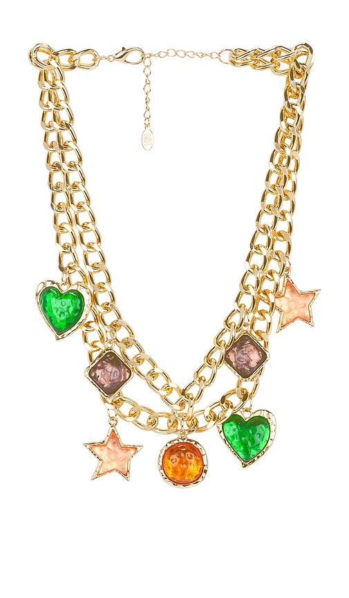 Shop 8 Other Reasons Charm Chunky Necklace In Gold