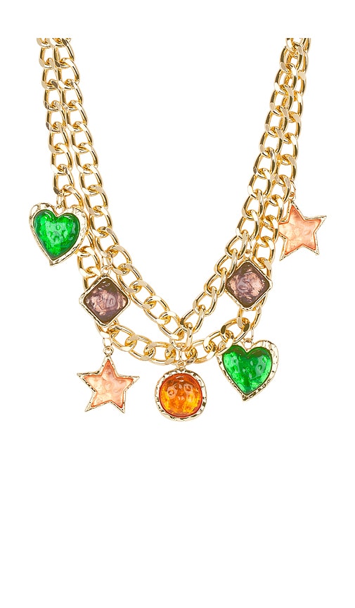 Shop 8 Other Reasons Charm Chunky Necklace In Gold