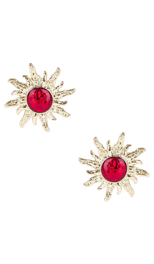 Shop 8 Other Reasons Sun Studs In Gold & Red