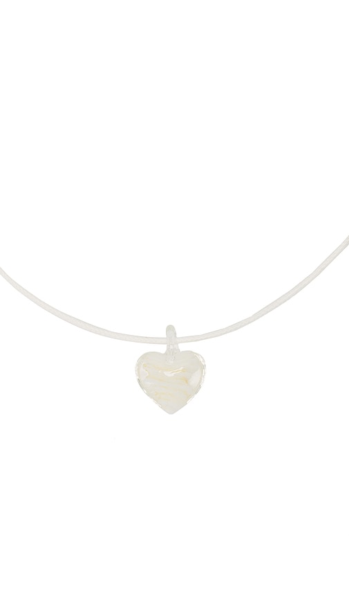 Shop 8 Other Reasons Rope Heart Necklace In 화이트