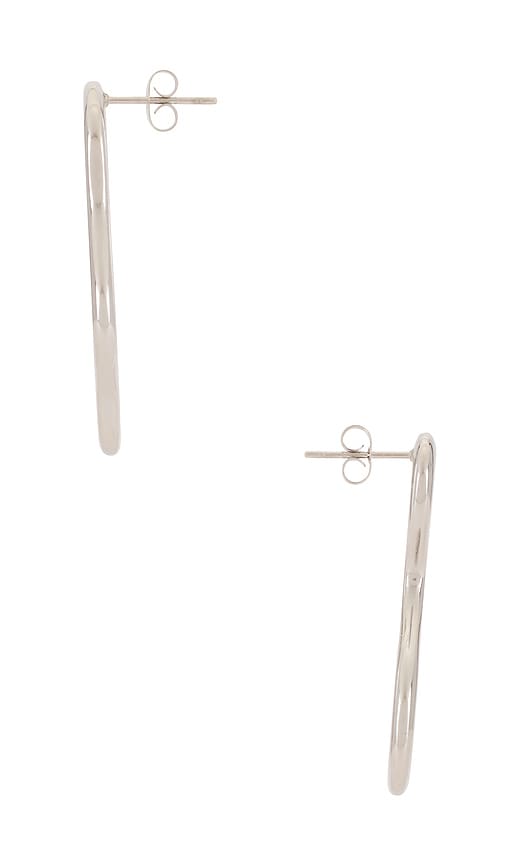 8 Other Reasons Wavy Earring In Metallic Silver