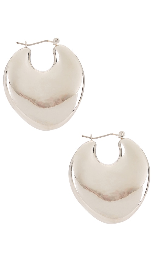 8 Other Reasons Halo Hoop Earrings In Metallic Silver