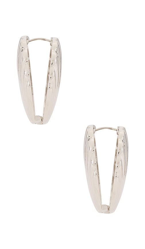 8 Other Reasons Tide Shell Stud Earrings In Metallic Silver