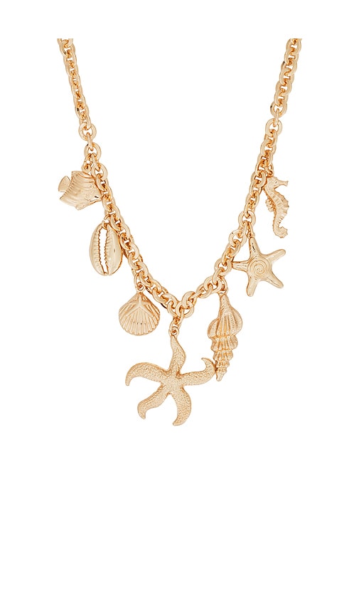 8 Other Reasons Siren Charm Necklace In Metallic Gold