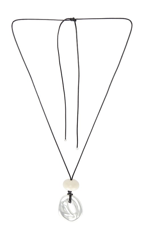8 Other Reasons Leather Cord Necklace In Silver
